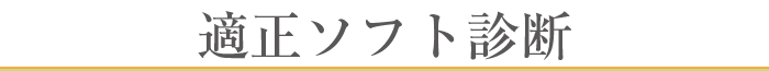 適正ソフト診断